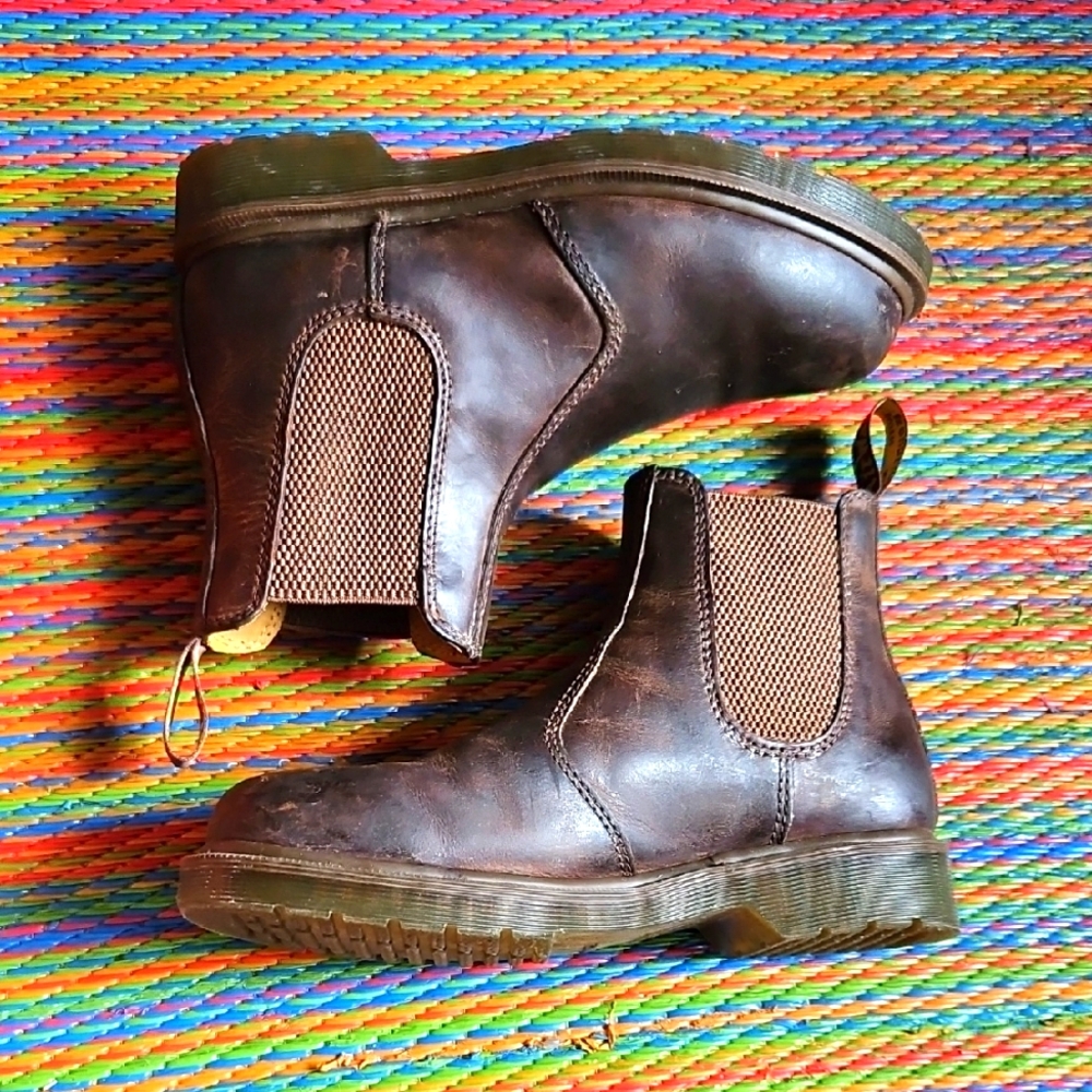 Dr. Martens Brown Leather Chelsea Boots Women's US Size 6M